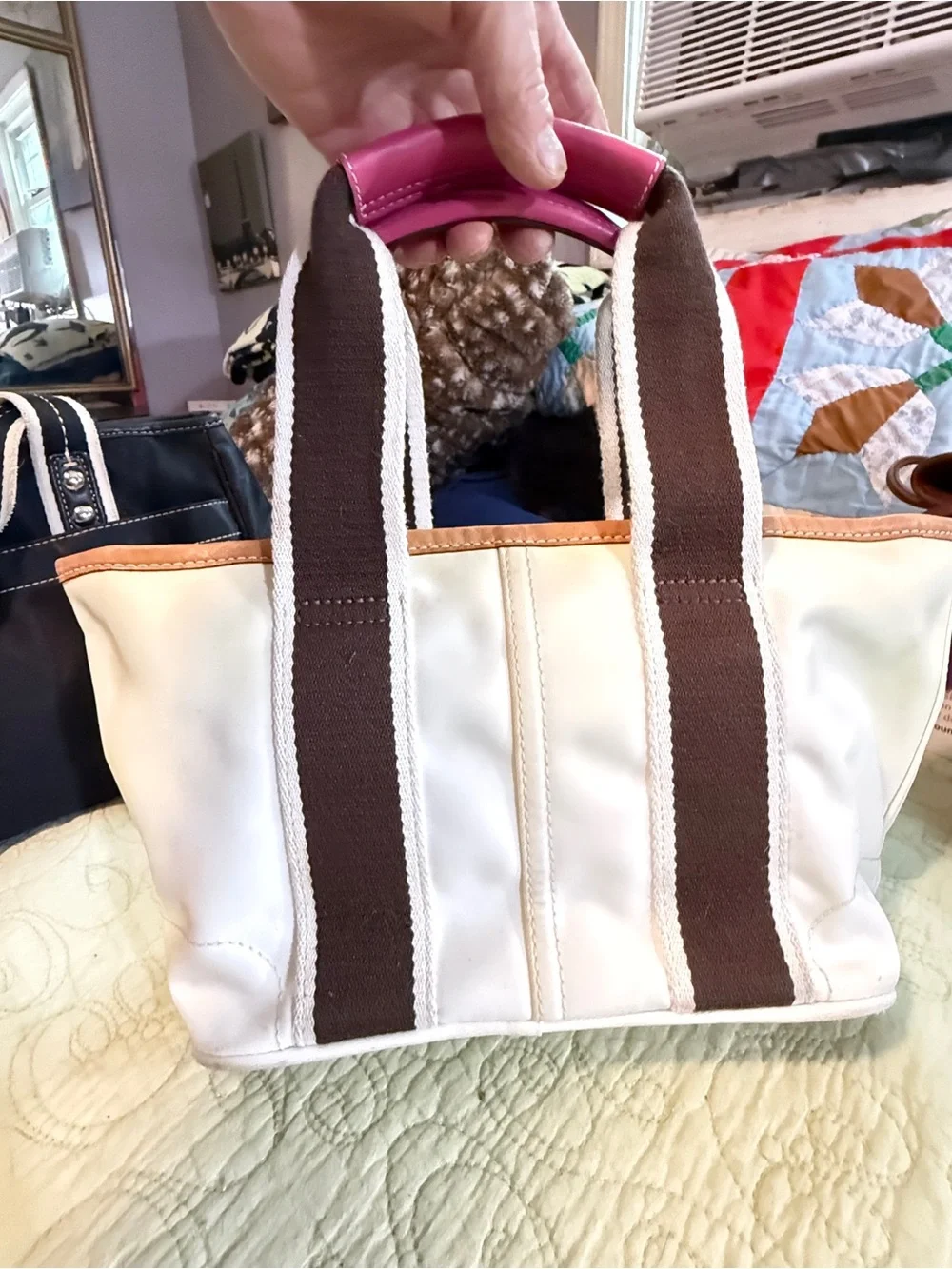 Lot of 3 vintage Coach nylon Hampton Weekend project/rehab tote bags Women’s